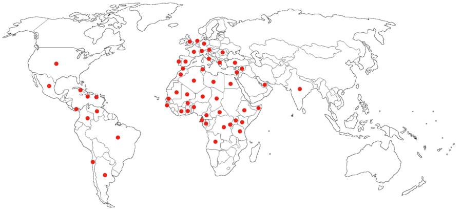 mapa internacional